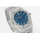 Audemars Piguet-Royal Oak 15410 Frosted SS/SS Blue/Stk APSF SA3120 Super Clone