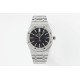 Audemars Piguet-Royal Oak 15410 Frosted SS/SS Black/Stk APSF SA3120 Super Clone