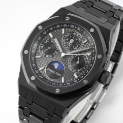 Audemars Piguet-Royal Oak Perpetual Cal 26579 Cer/Cer Blk/Stk APSF V2 A5134(CHS)
