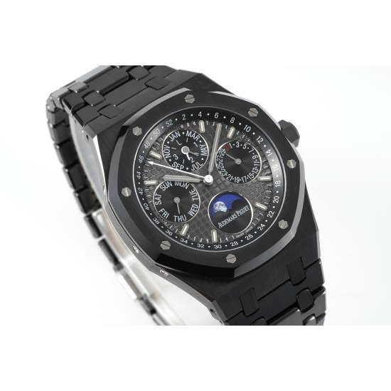 Audemars Piguet-Royal Oak Perpetual Cal 26579 Cer/Cer Blk/Stk APSF V2 A5134(CHS)