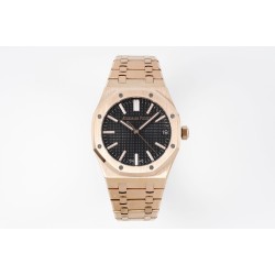 Audemars Piguet-Royal Oak 41mm 15500 RG/RG Black/Stk APSF A4302 Super Clone