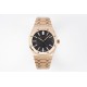 Audemars Piguet-Royal Oak 41mm 15500 RG/RG Black/Stk APSF A4302 Super Clone