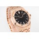 Audemars Piguet-Royal Oak 41mm 15500 RG/RG Black/Stk APSF A4302 Super Clone