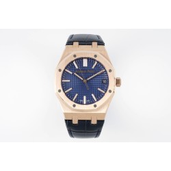 Audemars Piguet-Royal Oak 41mm 15510 RG/LE Blue/Stk APSF A4302 Super Clone