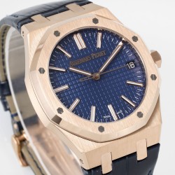 Audemars Piguet-Royal Oak 41mm 15510 RG/LE Blue/Stk APSF A4302 Super Clone
