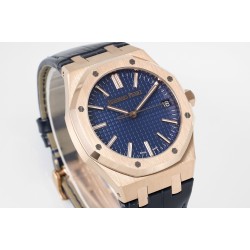 Audemars Piguet-Royal Oak 41mm 15510 RG/LE Blue/Stk APSF A4302 Super Clone