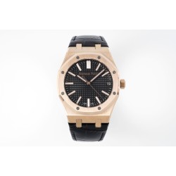 Audemars Piguet-Royal Oak 41mm 15510 RG/LE Black/Stk APSF A4302 Super Clone