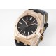 Audemars Piguet-Royal Oak 41mm 15510 RG/LE Black/Stk APSF A4302 Super Clone