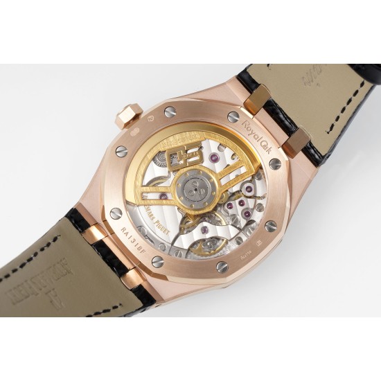 Audemars Piguet-Royal Oak 41mm 15510 RG/LE Black/Stk APSF A4302 Super Clone