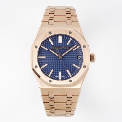 Audemars Piguet-Royal Oak 41mm 15510 RG/RG Blue/Stk APSF A4302 Super Clone