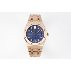Audemars Piguet-Royal Oak 41mm 15510 RG/RG Blue/Stk APSF A4302 Super Clone