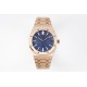 Audemars Piguet-Royal Oak 41mm 15510 RG/RG Blue/Stk APSF A4302 Super Clone