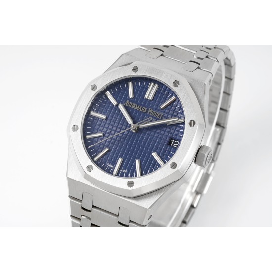 Audemars Piguet-Royal Oak 41mm 15510 SS/SS Blue/Stk APSF A4302 Super Clone