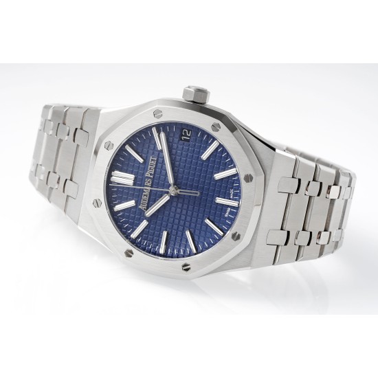 Audemars Piguet-Royal Oak 41mm 15510 SS/SS Blue/Stk APSF A4302 Super Clone