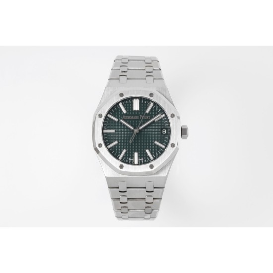 Audemars Piguet-Royal Oak 41mm 15510 SS/SS Green/Stk APSF A4302 Super Clone