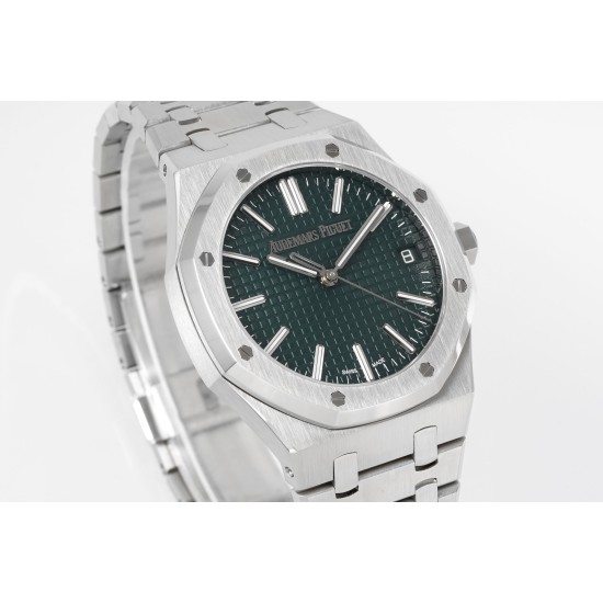 Audemars Piguet-Royal Oak 41mm 15510 SS/SS Green/Stk APSF A4302 Super Clone