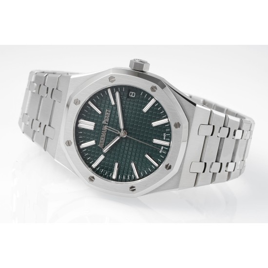 Audemars Piguet-Royal Oak 41mm 15510 SS/SS Green/Stk APSF A4302 Super Clone