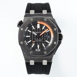 Audemars Piguet-Royal Oak Diver 15707 CER/RU Black APSF SA3120 Super Clone