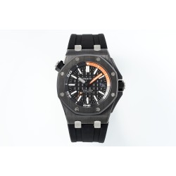 Audemars Piguet-Royal Oak Diver 15707 CER/RU Black APSF SA3120 Super Clone