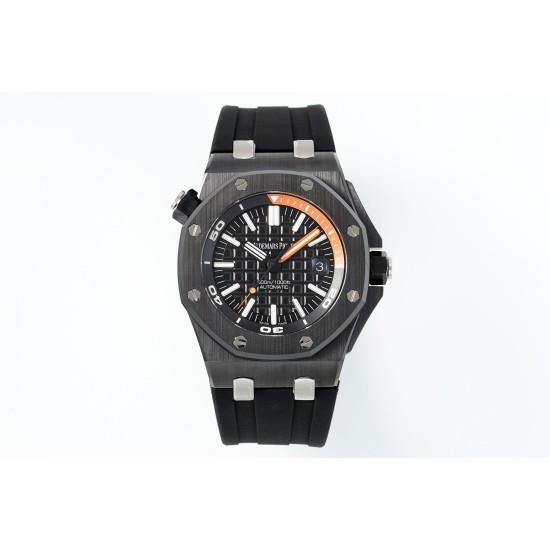 Audemars Piguet-Royal Oak Diver 15707 CER/RU Black APSF SA3120 Super Clone
