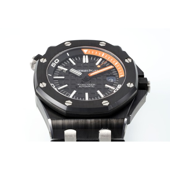 Audemars Piguet-Royal Oak Diver 15707 CER/RU Black APSF SA3120 Super Clone