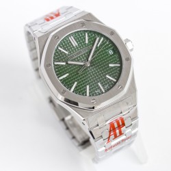 Audemars Piguet-Royal Oak 50th Anniverary 41mm 15510 SS/SS Green ORF SA4302 Super Clone