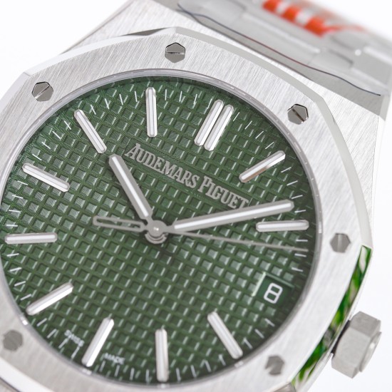 Audemars Piguet-Royal Oak 50th Anniverary 41mm 15510 SS/SS Green ORF SA4302 Super Clone