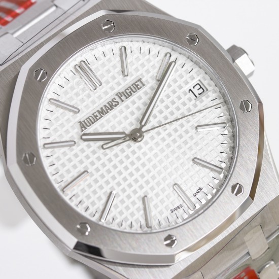 Audemars Piguet-Royal Oak 50th Anniverary 41mm 15510 SS/SS White ORF SA4302 Super Clone