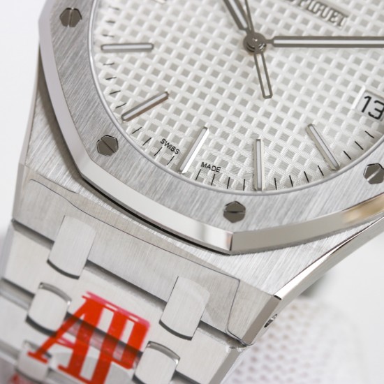 Audemars Piguet-Royal Oak 50th Anniverary 41mm 15510 SS/SS White ORF SA4302 Super Clone