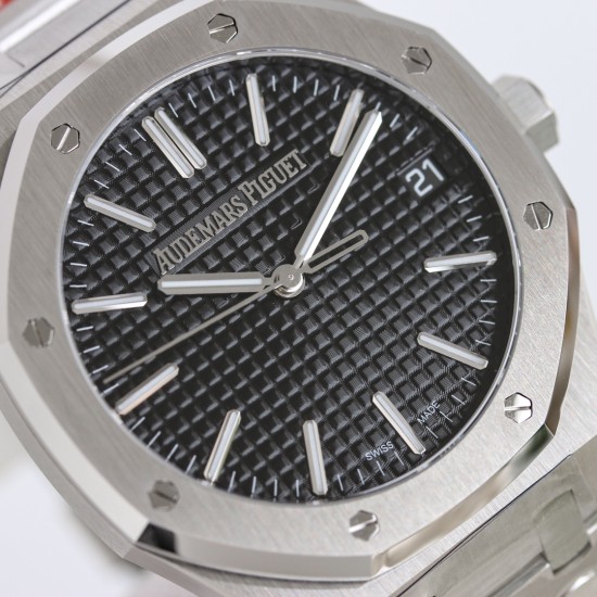 Audemars Piguet-Royal Oak 50th Anniverary 41mm 15510 SS/SS Black ORF SA4302 Super Clone
