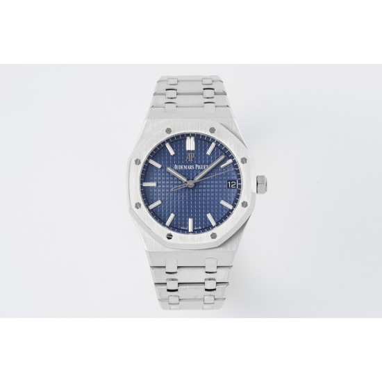 Audemars Piguet-Royal Oak 41mm 15500 SS/SS Blue/Stk ZF V3 A4302 Super Clone