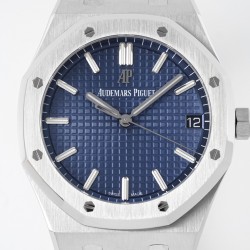 Audemars Piguet-Royal Oak 41mm 15500 SS/SS Blue/Stk ZF V3 A4302 Super Clone