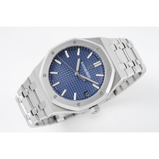 Audemars Piguet-Royal Oak 41mm 15500 SS/SS Blue/Stk ZF V3 A4302 Super Clone