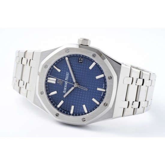 Audemars Piguet-Royal Oak 41mm 15500 SS/SS Blue/Stk ZF V3 A4302 Super Clone