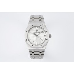 Audemars Piguet-Royal Oak 41mm 15500 SS/SS White/Stk ZF V3 A4302 Super Clone