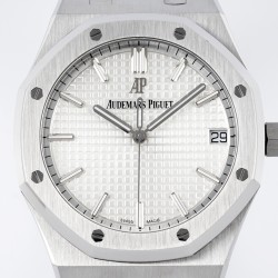 Audemars Piguet-Royal Oak 41mm 15500 SS/SS White/Stk ZF V3 A4302 Super Clone