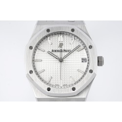 Audemars Piguet-Royal Oak 41mm 15500 SS/SS White/Stk ZF V3 A4302 Super Clone