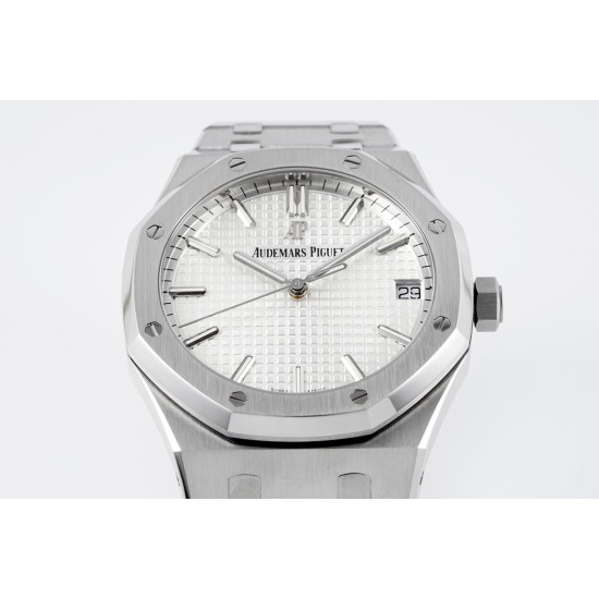 Audemars Piguet-Royal Oak 41mm 15500 SS/SS White/Stk ZF V3 A4302 Super Clone