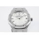 Audemars Piguet-Royal Oak 41mm 15500 SS/SS White/Stk ZF V3 A4302 Super Clone