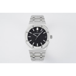 Audemars Piguet-Royal Oak 41mm 15500 SS/SS Black/Stk ZF V3 A4302 Super Clone