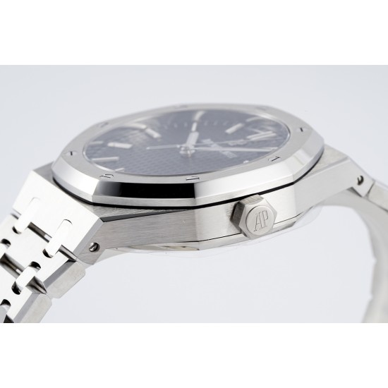 Audemars Piguet-Royal Oak 41mm 15500 SS/SS Black/Stk ZF V3 A4302 Super Clone