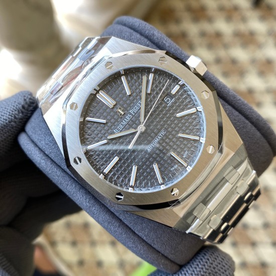 Audemars Piguet-Royal Oak 15400 SS/SS Grey Dial APSF SA3120 Super Clone