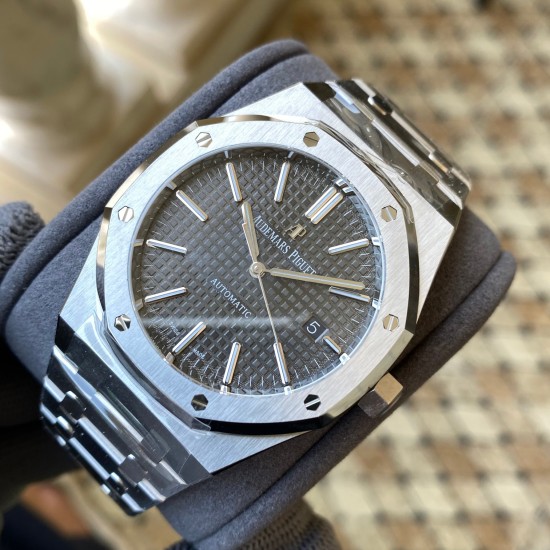 Audemars Piguet-Royal Oak 15400 SS/SS Grey Dial APSF SA3120 Super Clone