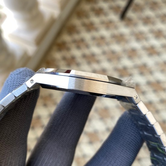 Audemars Piguet-Royal Oak 15400 SS/SS White/Stk APSF SA3120 Super Clone