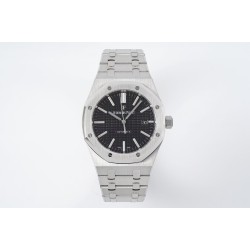 Audemars Piguet-Royal Oak 15400 SS/SS Black/Stk APSF SA3120 Super Clone