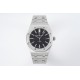 Audemars Piguet-Royal Oak 15400 SS/SS Black/Stk APSF SA3120 Super Clone