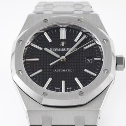 Audemars Piguet-Royal Oak 15400 SS/SS Black/Stk APSF SA3120 Super Clone
