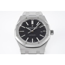 Audemars Piguet-Royal Oak 15400 SS/SS Black/Stk APSF SA3120 Super Clone