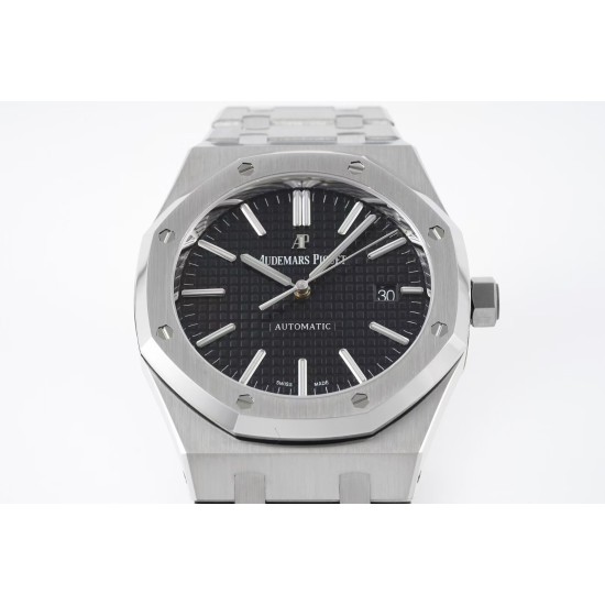 Audemars Piguet-Royal Oak 15400 SS/SS Black/Stk APSF SA3120 Super Clone