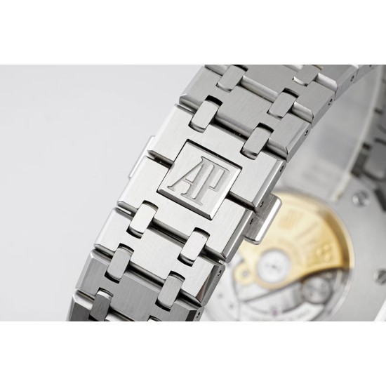 Audemars Piguet-Royal Oak 15400 SS/SS Black/Stk APSF SA3120 Super Clone